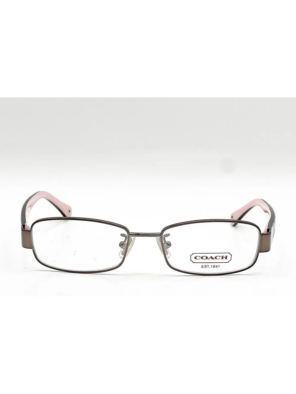 Coach HC 5001 9021 Dark Silver Rectangle Authentic Eyeglass Frames 50-16-135